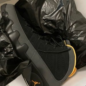 Jordan 9’s Black/University Gold